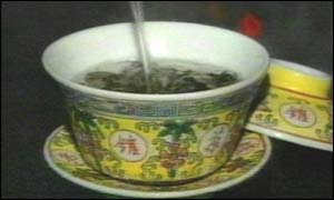 The study used caffeine from green tea